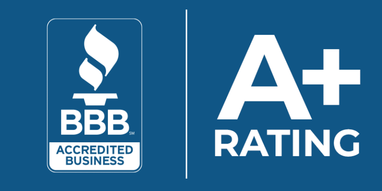 The BBB has accredited us with an A+ rating